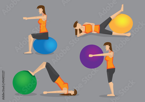 Workout Routine with Exercise Ball for Women