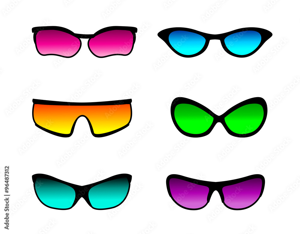 Colorful sunglasses Colorful sunglasses