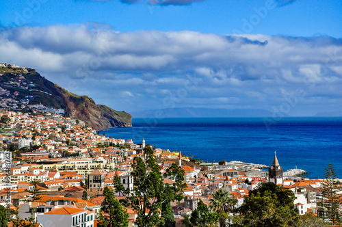 Panoramic view of Funchal, Madeira, Portugal photo