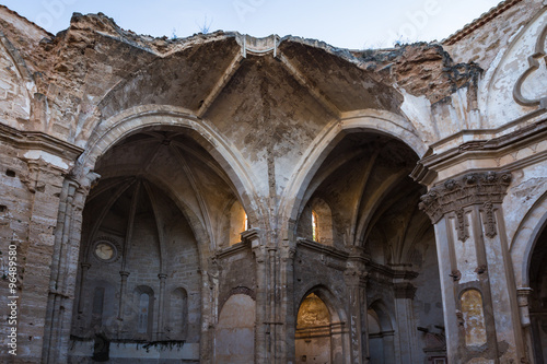 Ruins of the Catholic monastery. Fall.