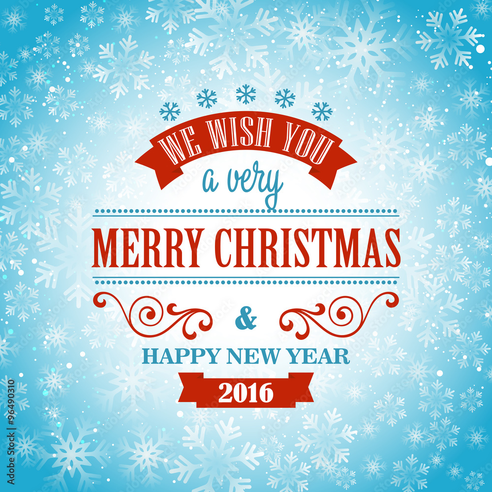 Typographic Retro Christmas Design Typographic Retro Christmas Design