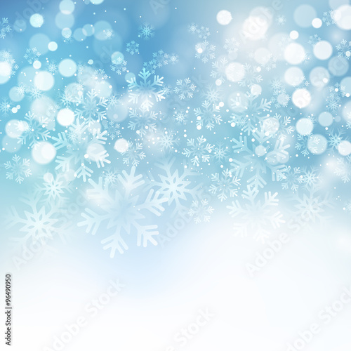Christmas snowflakes background