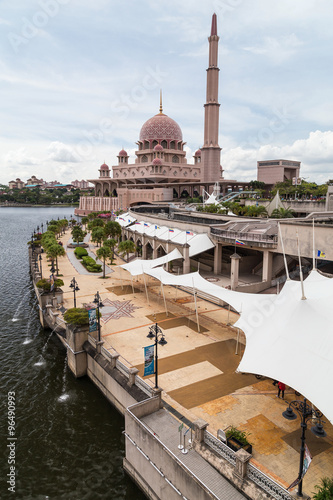 Photography Putra Mosque and promenade in  Putrajaya