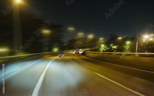 moving forward motion blur background,night scene © jamesteohart