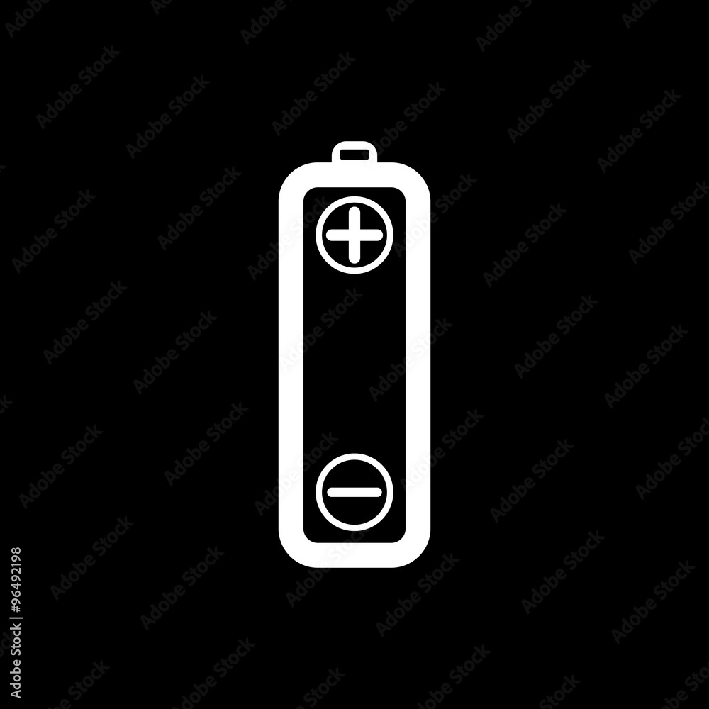 Vector battery icons on white background Vector battery icons on white background