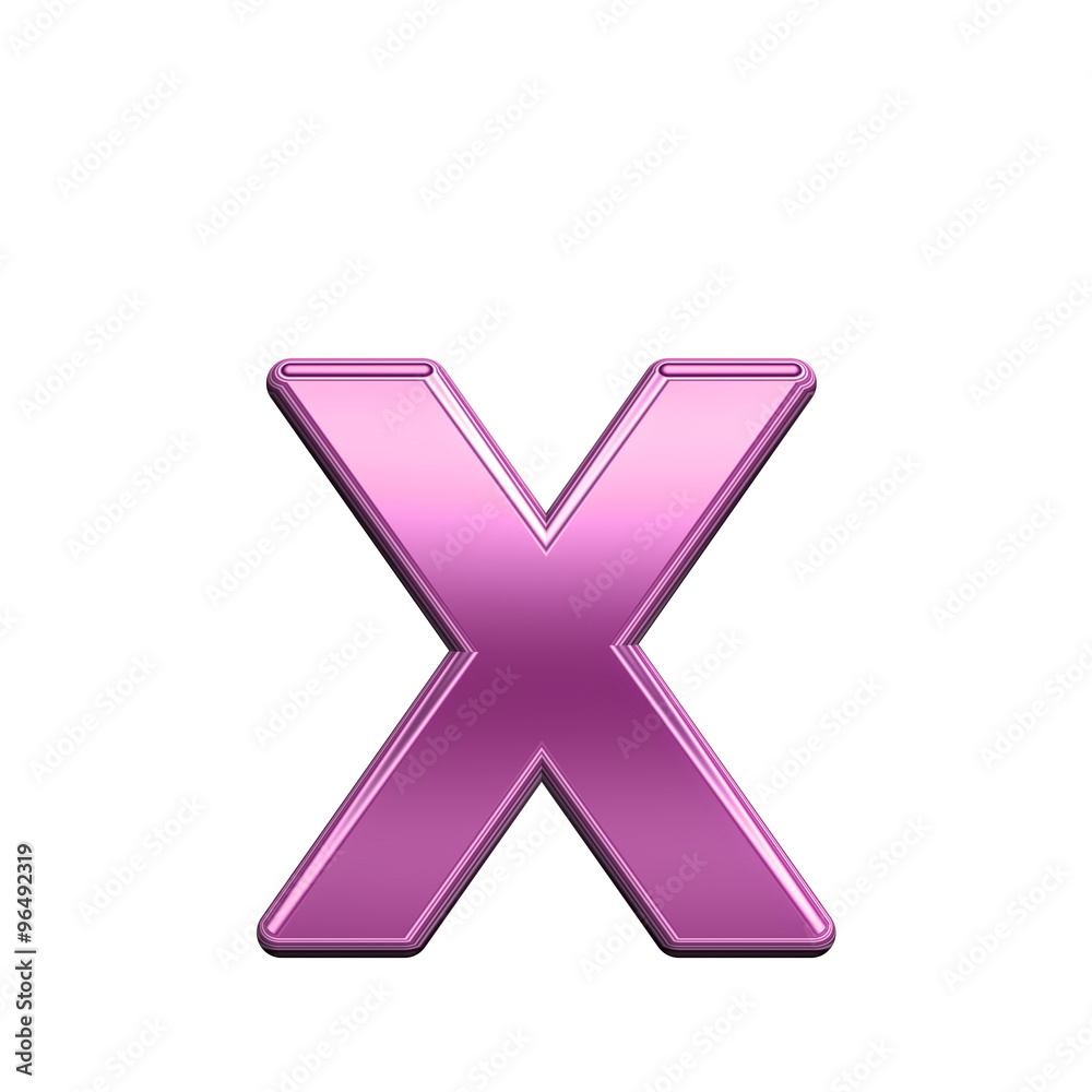 One lower case letter from shiny pink alphabet set, isolated on white. Computer generated 3D photo rendering. One lower case letter from shiny pink alphabet set, isolated on white. Computer generated 3D photo rendering.