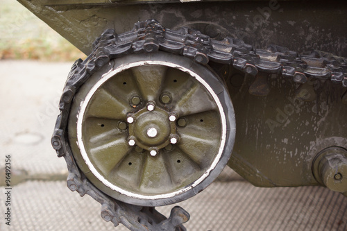 Part of the tank tracks.