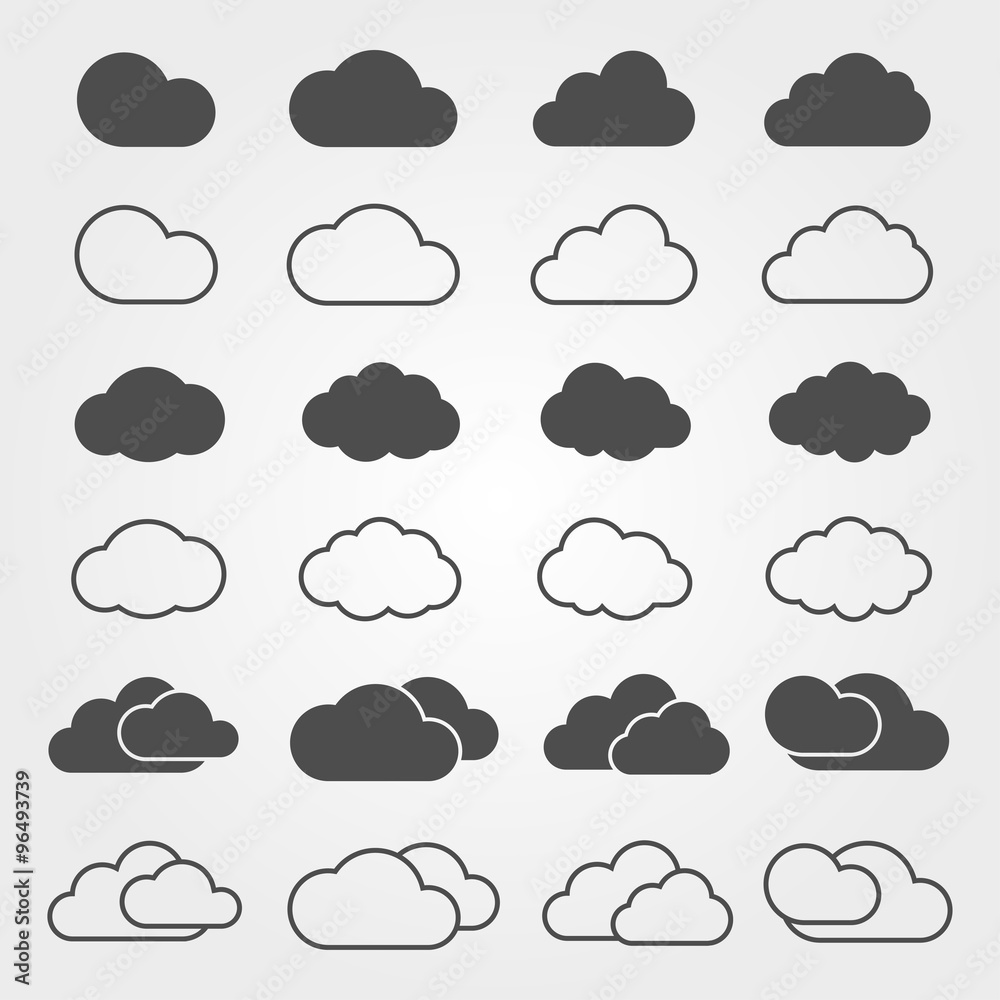 Cloud icon vector Cloud icon vector