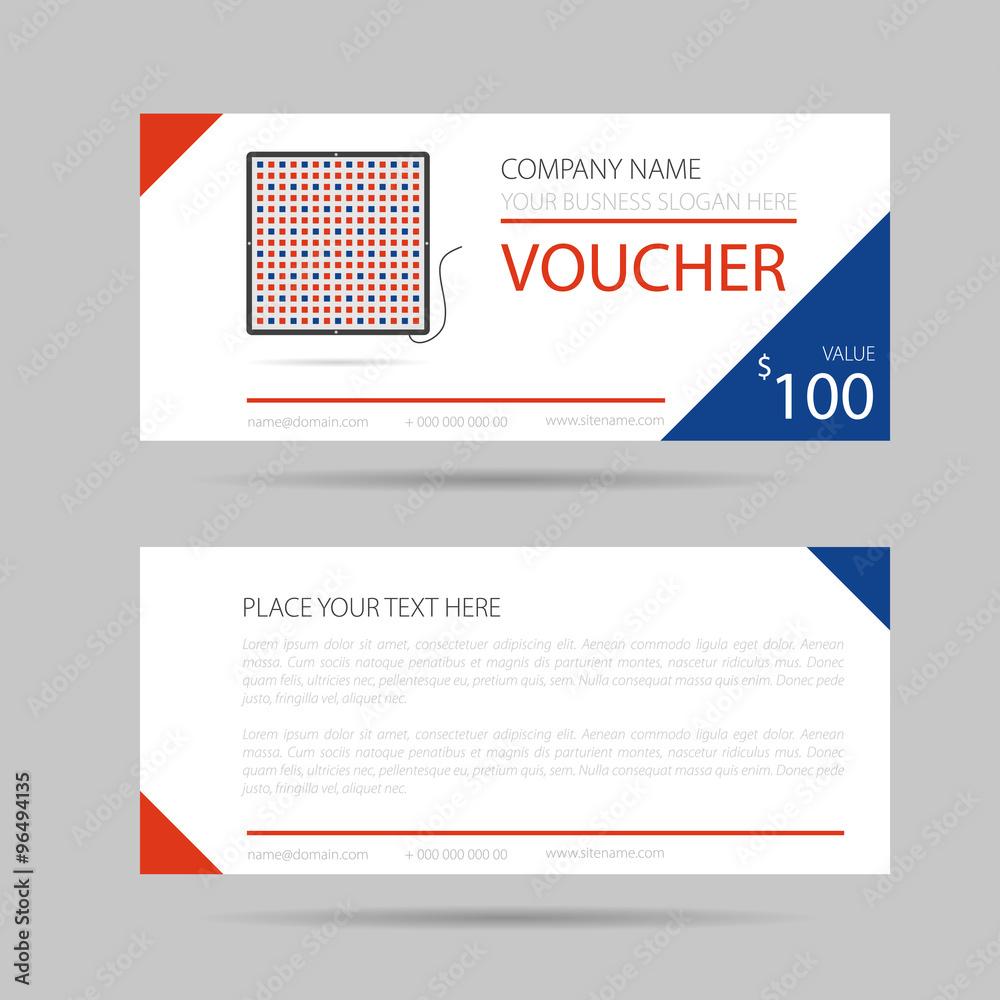Template business voucher phytolamp Template business voucher phytolamp