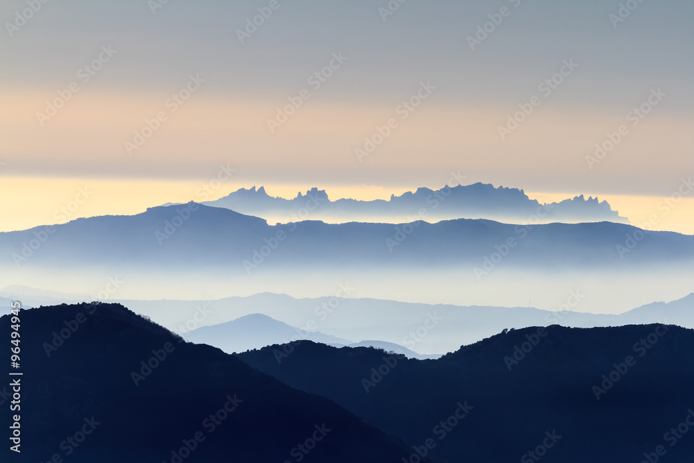 Mountains from Montserrat