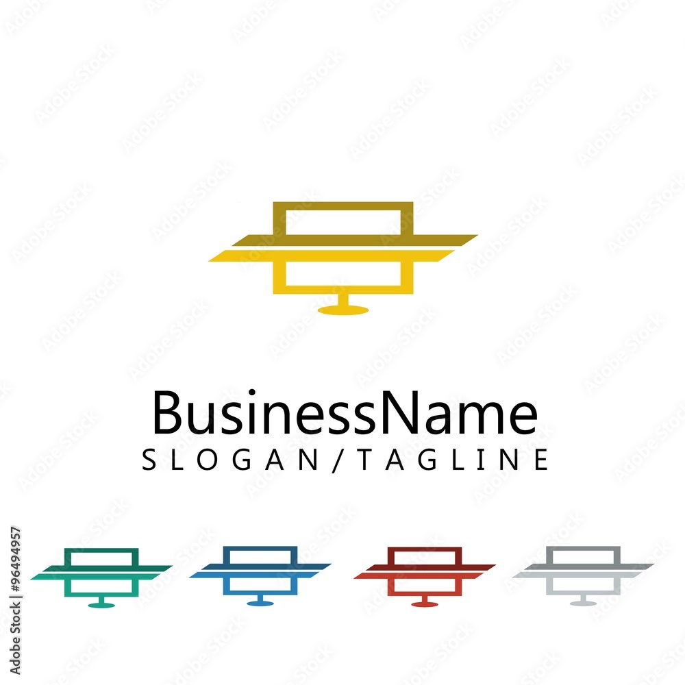 Computer logo icon Vector Computer logo icon Vector