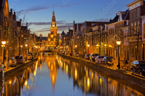City of Alkmaar  The Netherlands at night