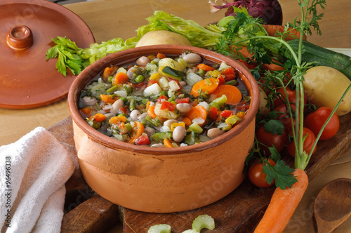 Tableau sur toile Minestrone di verdure