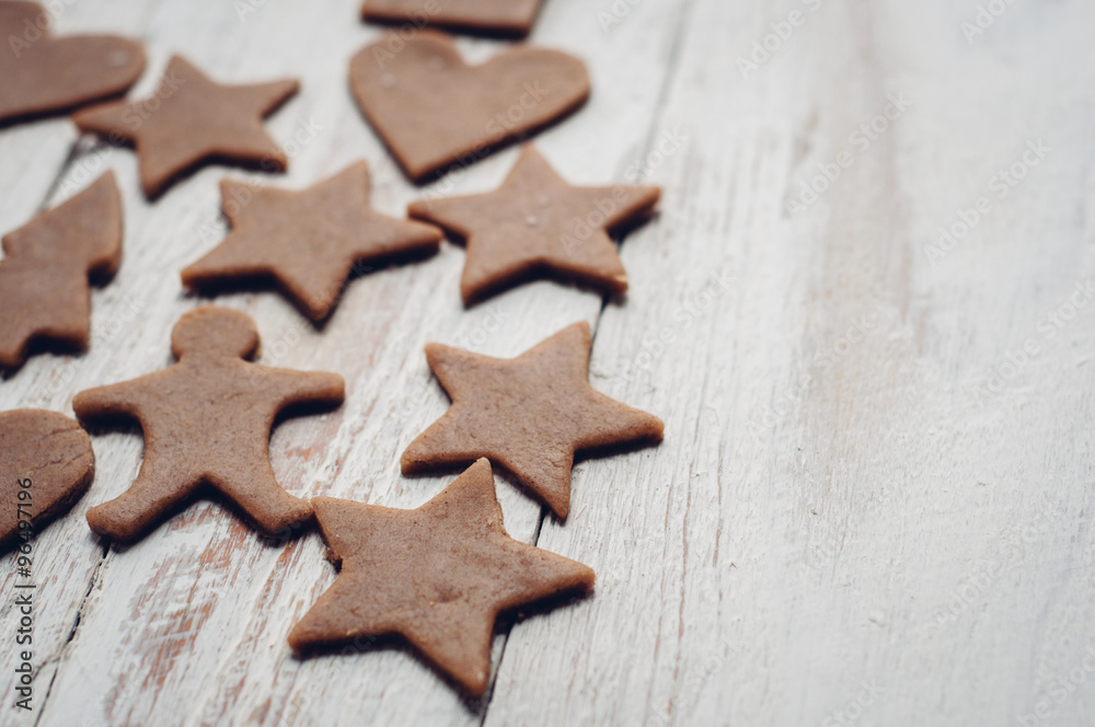 Making christmas gingerbread cookies Making christmas gingerbread cookies