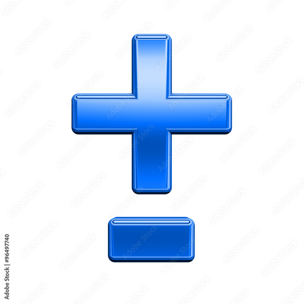 Hyphen, minus, plus marks from shiny blue alphabet set, isolated on white. Computer generated 3D photo rendering. Hyphen, minus, plus marks from shiny blue alphabet set, isolated on white. Computer generated 3D photo rendering.