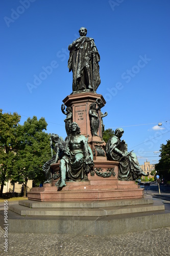 Monument to Maximilian II King of Bavaria, in Munich, Bavaria, Germany.