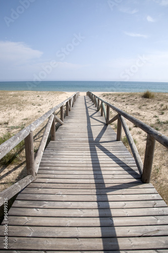 Beach at El Palmar  Cadiz  Andalusia  Spain