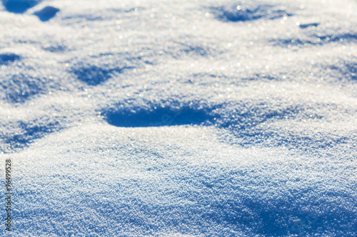 blue winter snow background