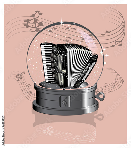Accordion in the music crystal ball