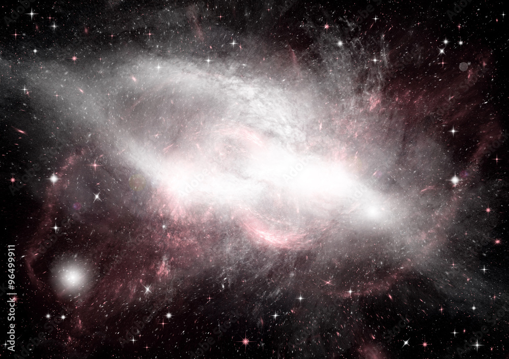 galaxy in a free space galaxy in a free space