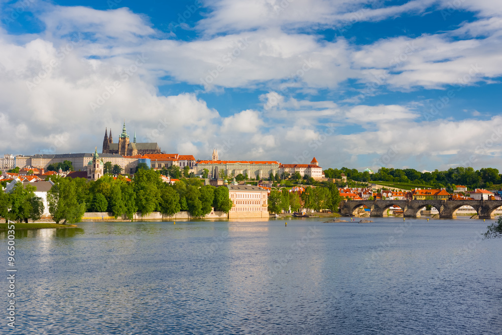 Prague and the Vltava river