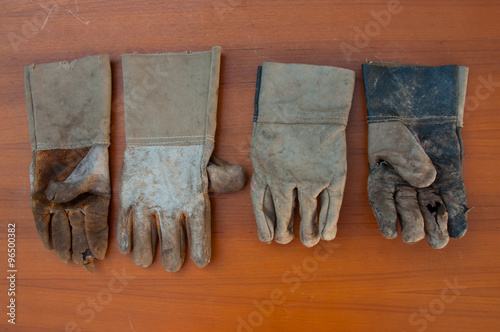 four leather glove