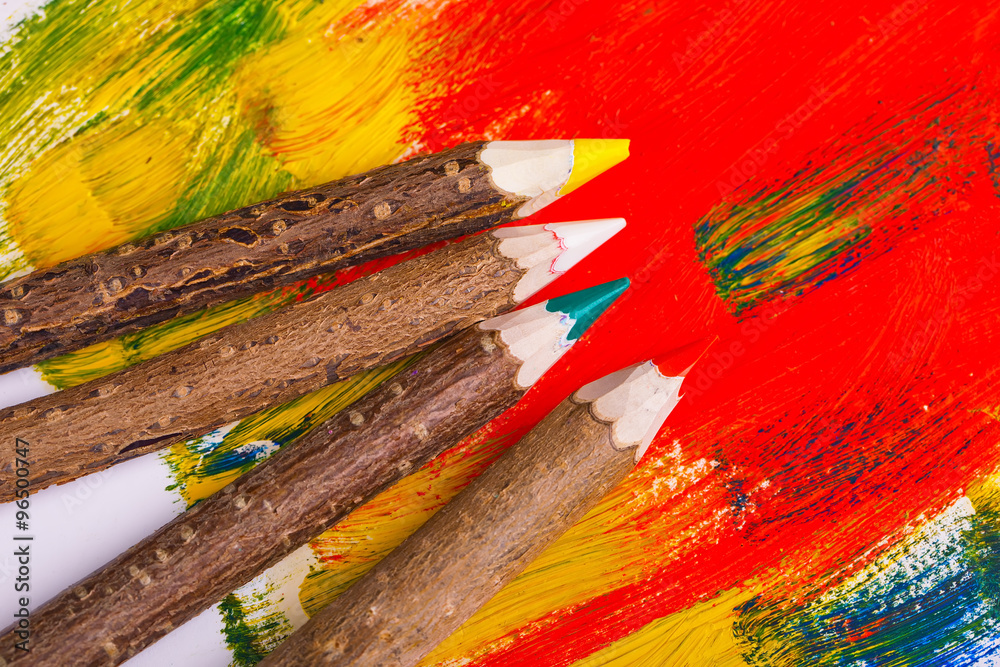 Obraz premium Paints and brushes 