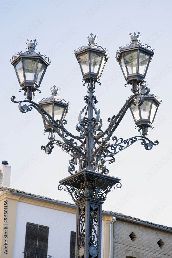 Lamppost in Ubeda; Andalusia