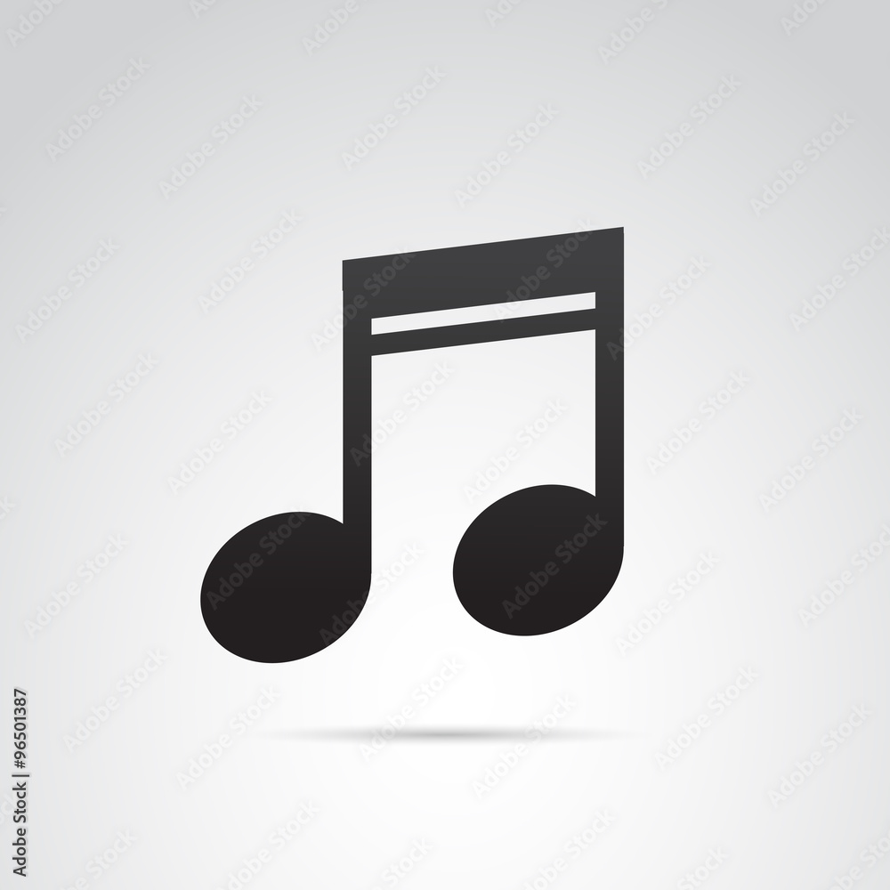 Music note vector icon. Music note vector icon.