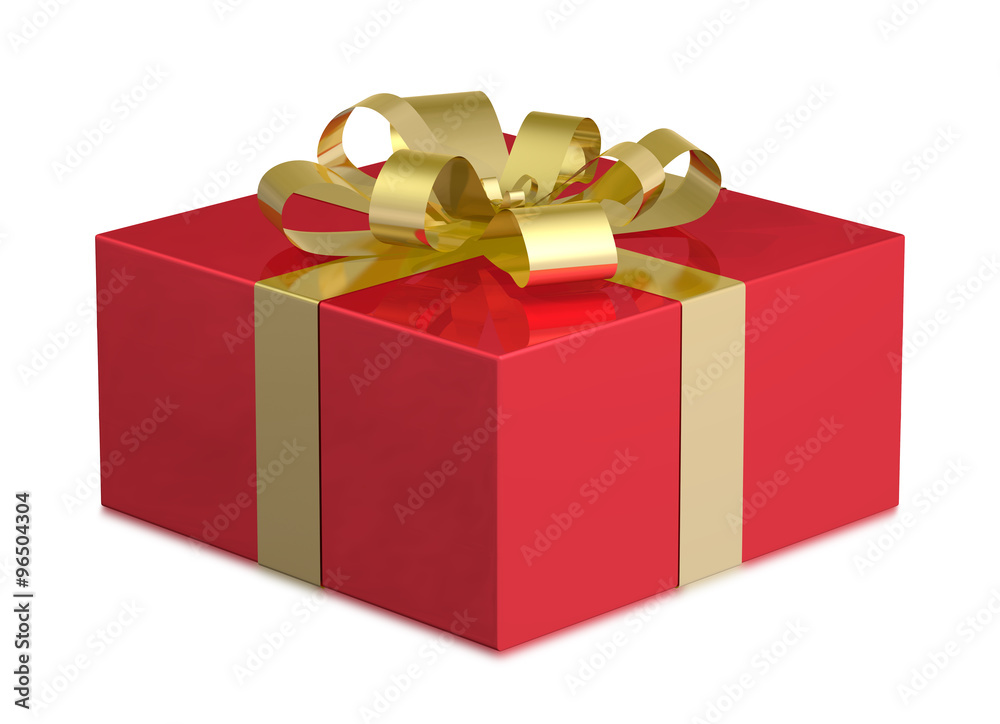 Obraz premium Red gift box