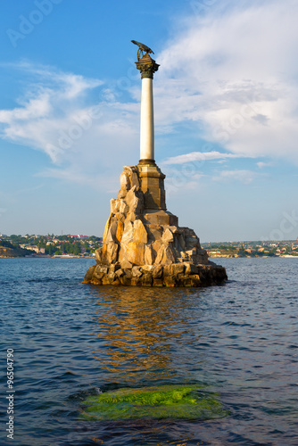 Monument to the flooded ships in Sevastopol, Crimea © Shchipkova Elena
