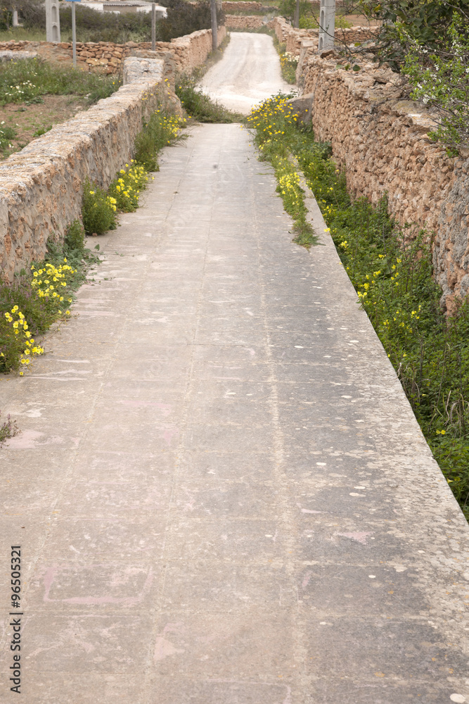 Empty Road, Pilar de la Mola, Formentera, Balearic Islands Empty Road, Pilar de la Mola, Formentera, Balearic Islands