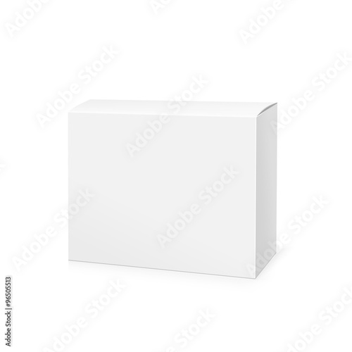 Realistic White Package Box.  © lubashka