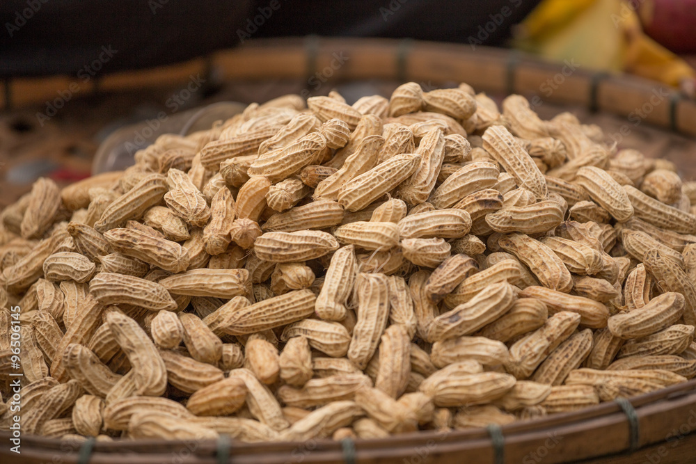 Peanut in the market
