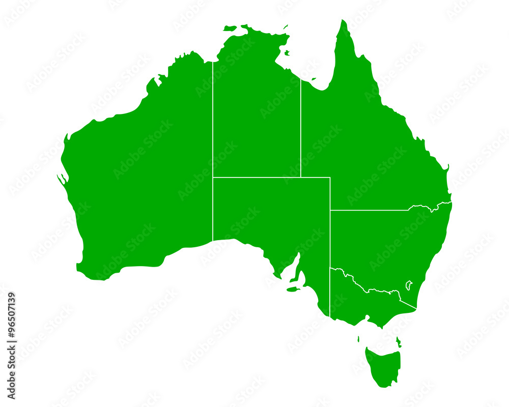 Karte von Australien