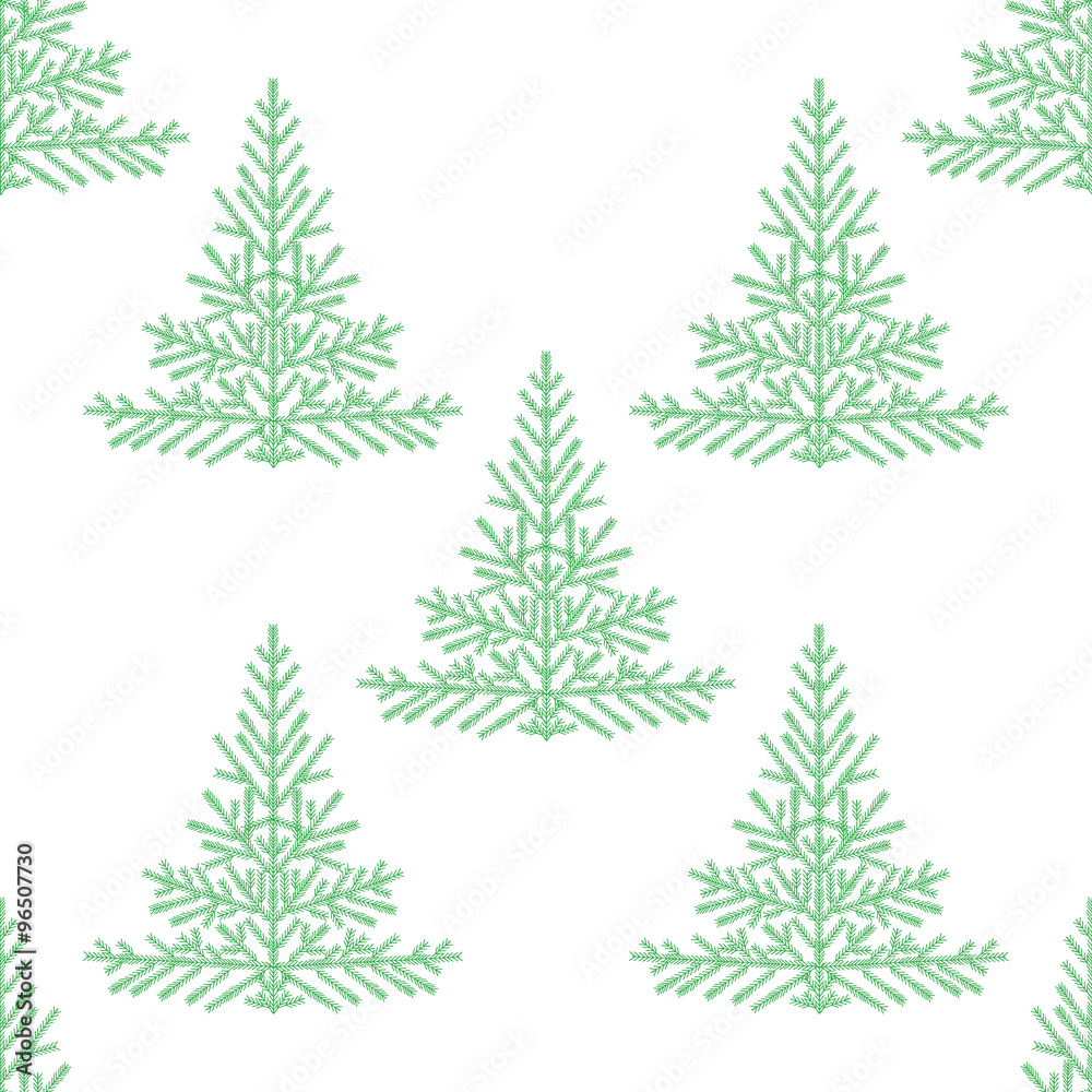 christmas tree seamless pattern