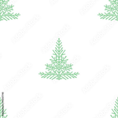 christmas tree seamless pattern