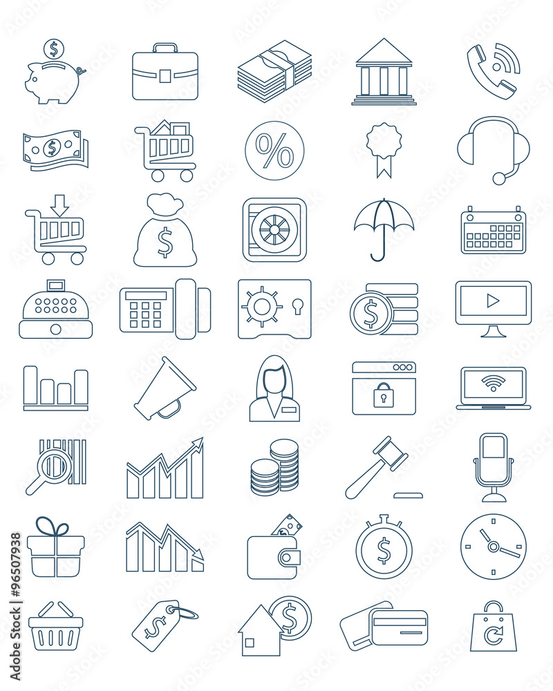 Business and finance icons