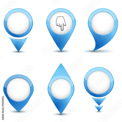 Free Download Set of map mark icons - GFXLoad
