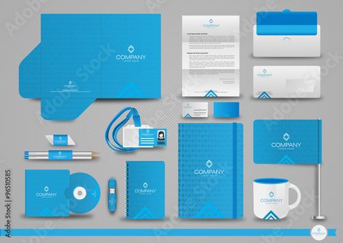 Set of corporate identity templates, business style