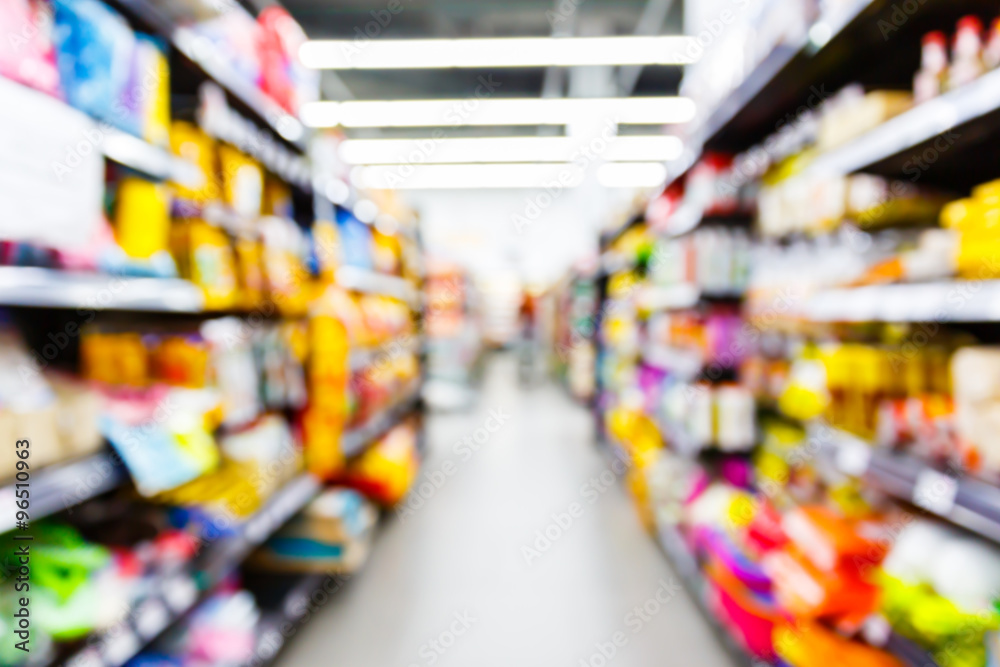 Blurred supermarket Blurred supermarket