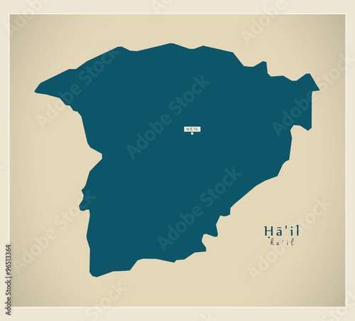 Modern Map - Ha'il SA