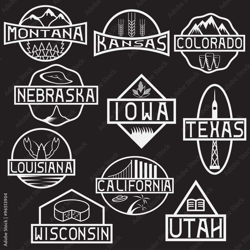 labels of states and landmarks of usa labels of states and landmarks of usa