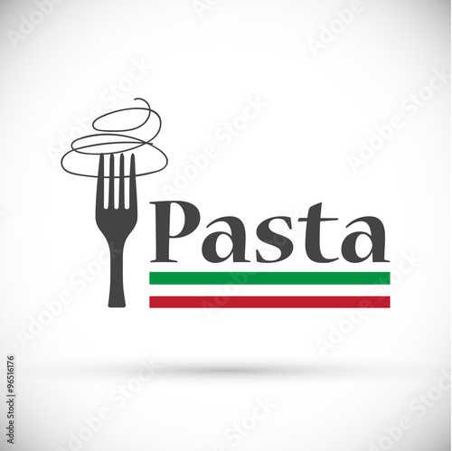 logo fork with Italian pasta