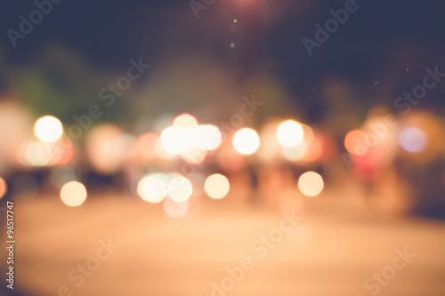 blurred city lights in the night