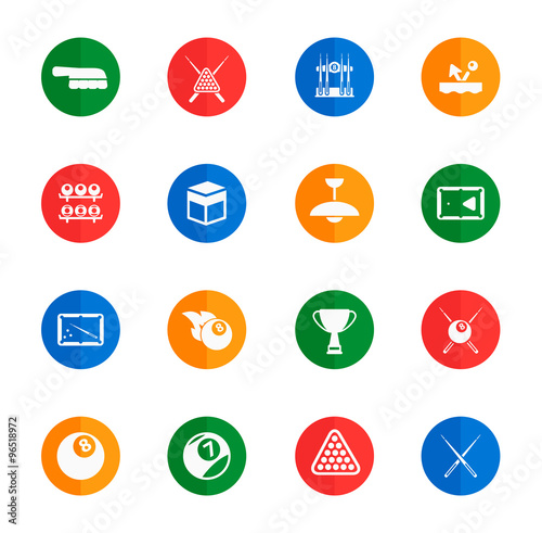 Billiards simply icons