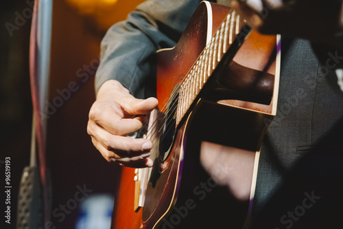Guitarist during a show