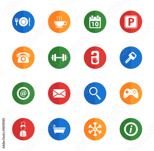 Hotel simply icons