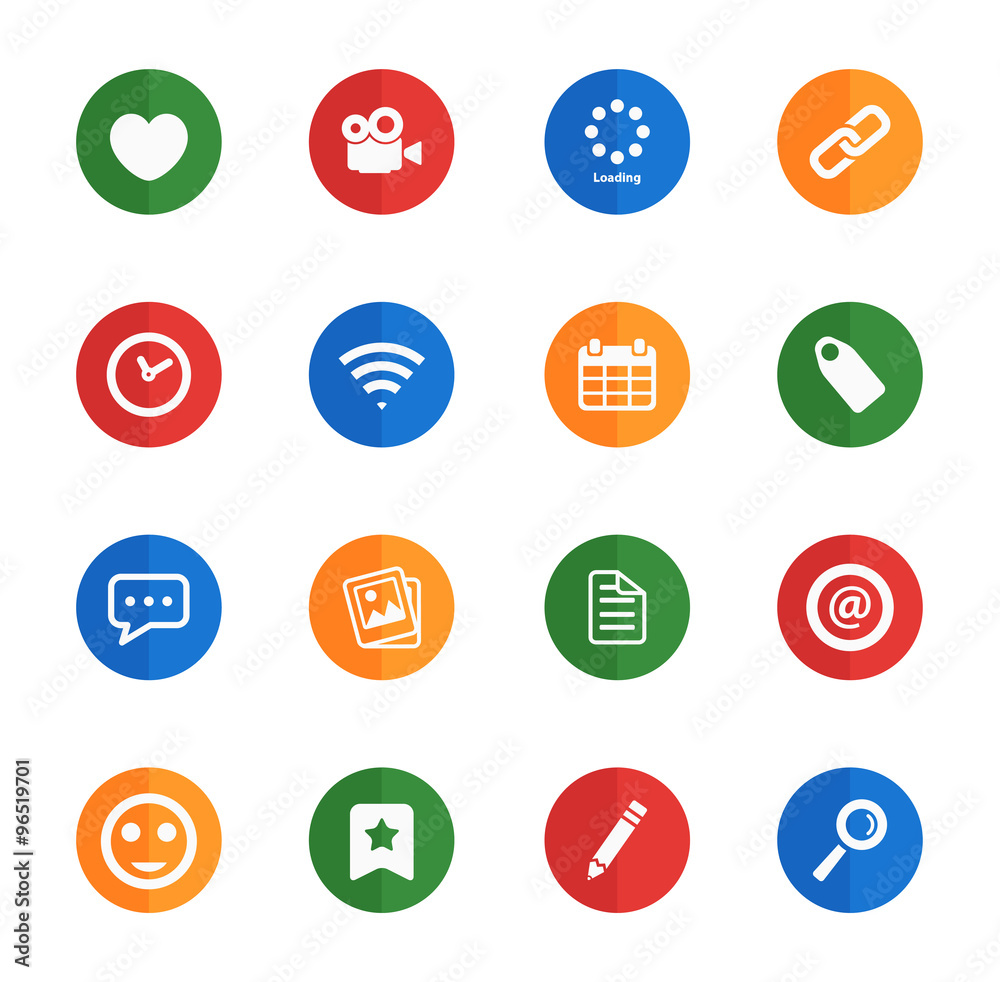 Social media simply icons Social media simply icons