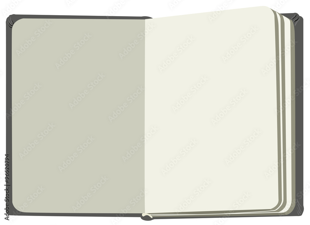 Open book first flyleaf Open book first flyleaf